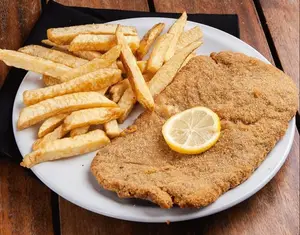 Milanesa con papas fritas individual