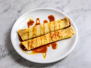 Panqueque con dulce leche
