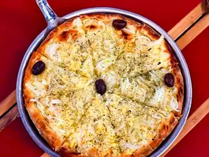 Pizza fugazza con queso individual