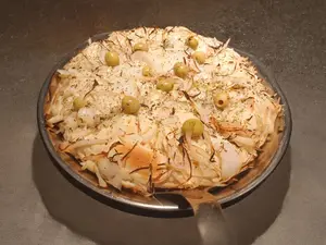 Pizza de fugazzeta grande