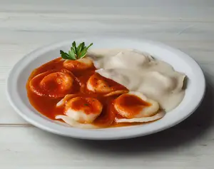 Sorrentinos de ricota y jamón