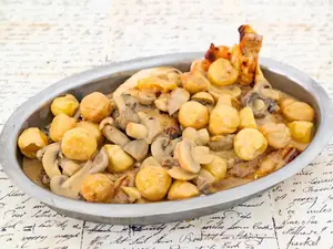 1/4 Pollo al Champignon