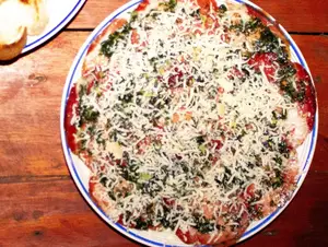 Carpaccio de bondiola