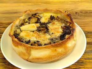 Tarta de puerro