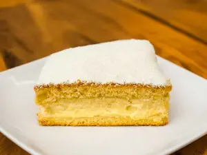 Porcion de tarta de ricota