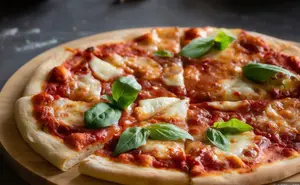 Pizza de albahaca (8 p)
