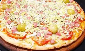 Pizza jamon y huevo (12 p)