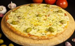 Pizza muzzarella (8 porciones)