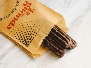 Churro bañado de chocolate