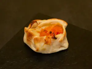 Canastita de calabaza y queso