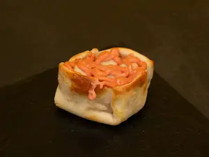 Canastita de jamón y palmitos
