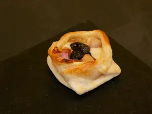 Canastita de panceta y ciruela