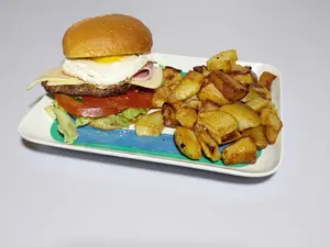 Hamburguesa Completa Con Papas