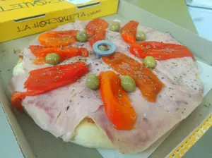 Pizza Jamon Y Morrones