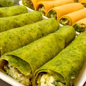 Canelde ricota masa verde porc