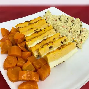 Cubos de pollo al verdeo