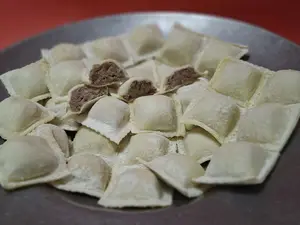 Raviolon de lomo por plancha