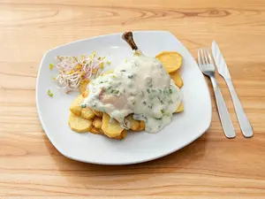 1/4 pollo al verdeo