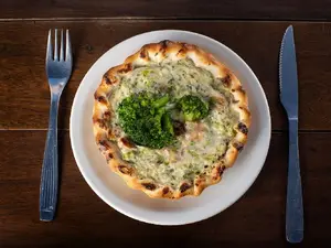 Tarta de brocoli a la crema (individual)