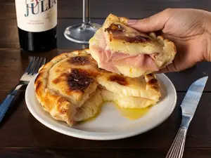 Tarta jamón y queso (individual)