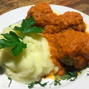 Albóndigas con puré