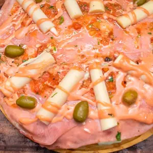 Jamón, palmito y salsa golf