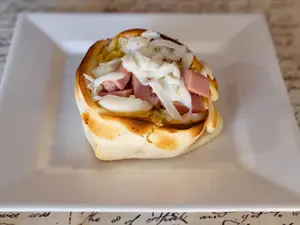 Canastita de Jamón y huevo