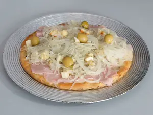 Fugazzeta con jamón grande