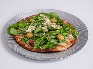 Jamón crudo y rúcula chica