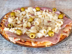 Palmitos con jamón grande
