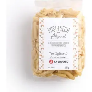 Pasta Tortiglioni De Trigo Candeal La Juvenil Paquete 500 g