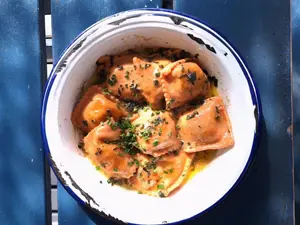 Ravioles de zapallo
