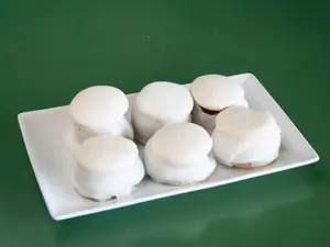 Alfajores choco blanco 1/4