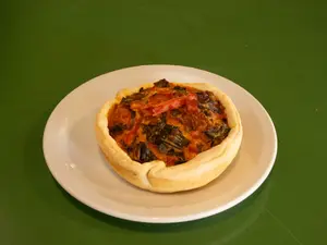 Tartita Puerro, Crema Y Jamón
