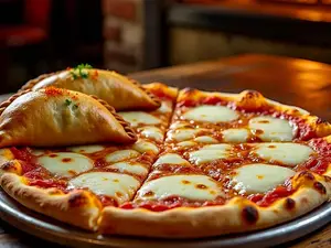 Muzza + 2 empanadas