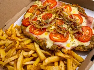 Pizzanesa fugazzeta con papas