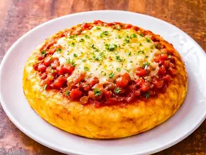 Tortilla individual a la pizza