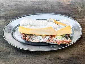 Sándwich matambre a la pizza