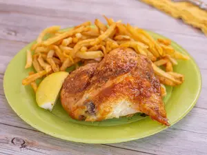 1/4pollo Con Fritas