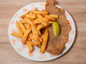 Milanesa con papas fritas
