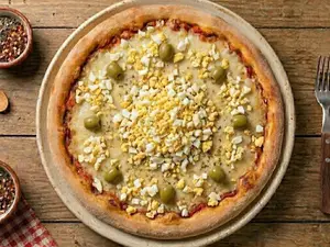 Pizza al huevo