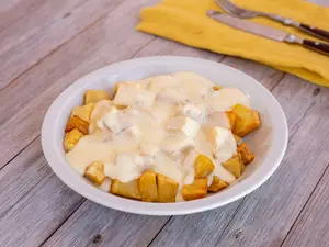 Porción De Papas A La Crema