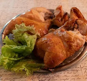 1/2 pollo deshuesado champiñón