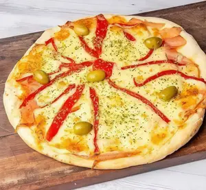 Pizza con morrones