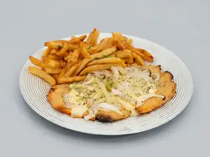 Milanesa de pollo rellena