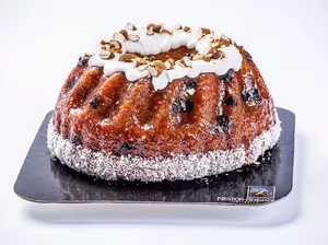 Budín de coco y chocolate