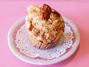 Muffin banana y dulce de leche