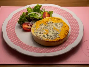 Tarta de calabaza y queso azul