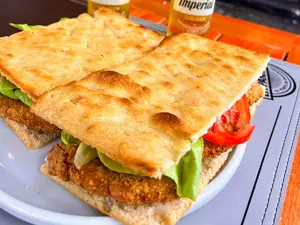 Schiacciata milanesa de pollo