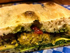 Schiacciata veggie